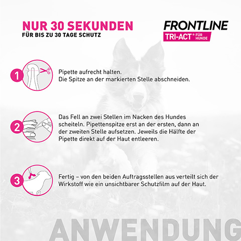 Die Anwendung von Frontline Tri-Act einfach auf einer Karte erklärt.