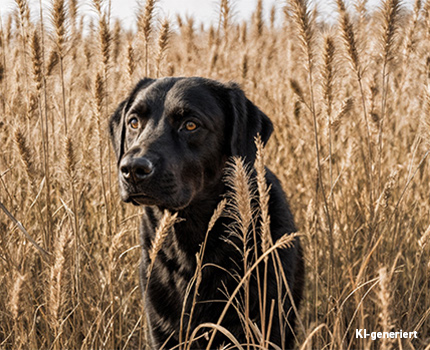 Hund im Grannenfeld: vor allem Nase, Maul, Augen und Ohren können betroffen sein.